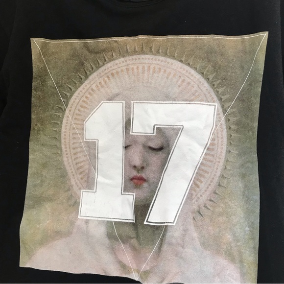 Givenchy Madonna 17 Graphic Cotton T Shirt Top Short Sleeves Unisex Crew Black L - Picture 7 of 16